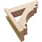 Ekena Millwork 6-in W x 36-in D x 36-in H Merced Slat Rough Cedar Woodgrain TimberThane Outlooker, Primed Tan OUTUR060X36X36MRC24RCPR - alternate 6